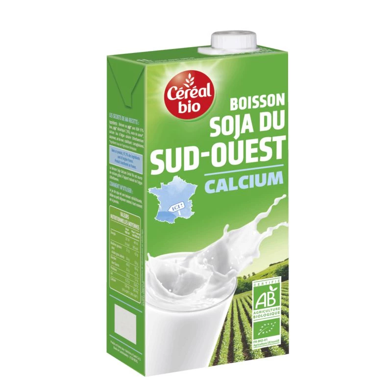 Soja calcium du Sud-Ouest 1L - CEREAL BIO