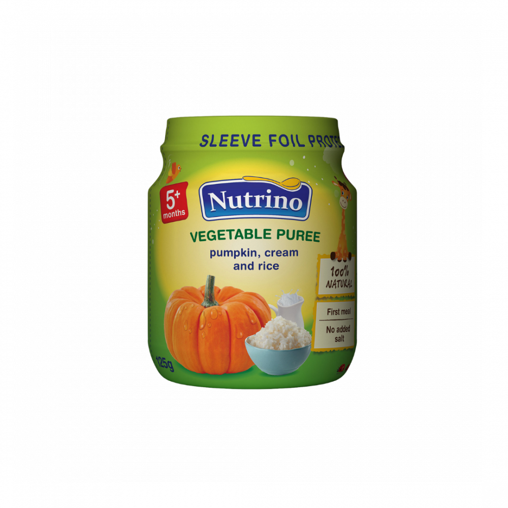 Nutrino Vegetable Puree - Pumpkin With Cream And Rice