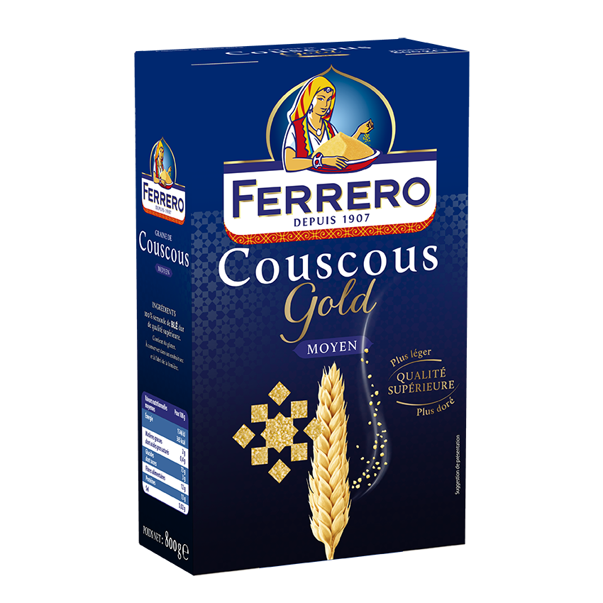 Couscous Moyen Gold 800g - FERRERO