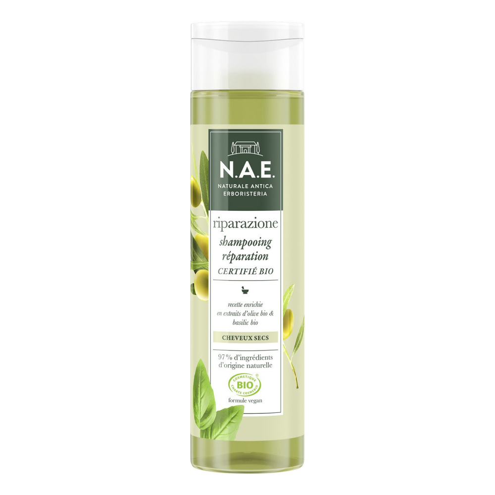 Shampoing basilic et olive bio 250ml - N.A.E