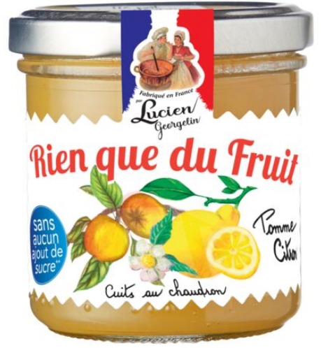 Purée Pomme Citron - Rien Que Du Fruit - Lucien Georgelin