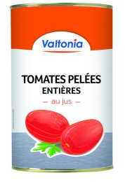 Tomate pelée entière au jus 2,7kg - VALTONIA