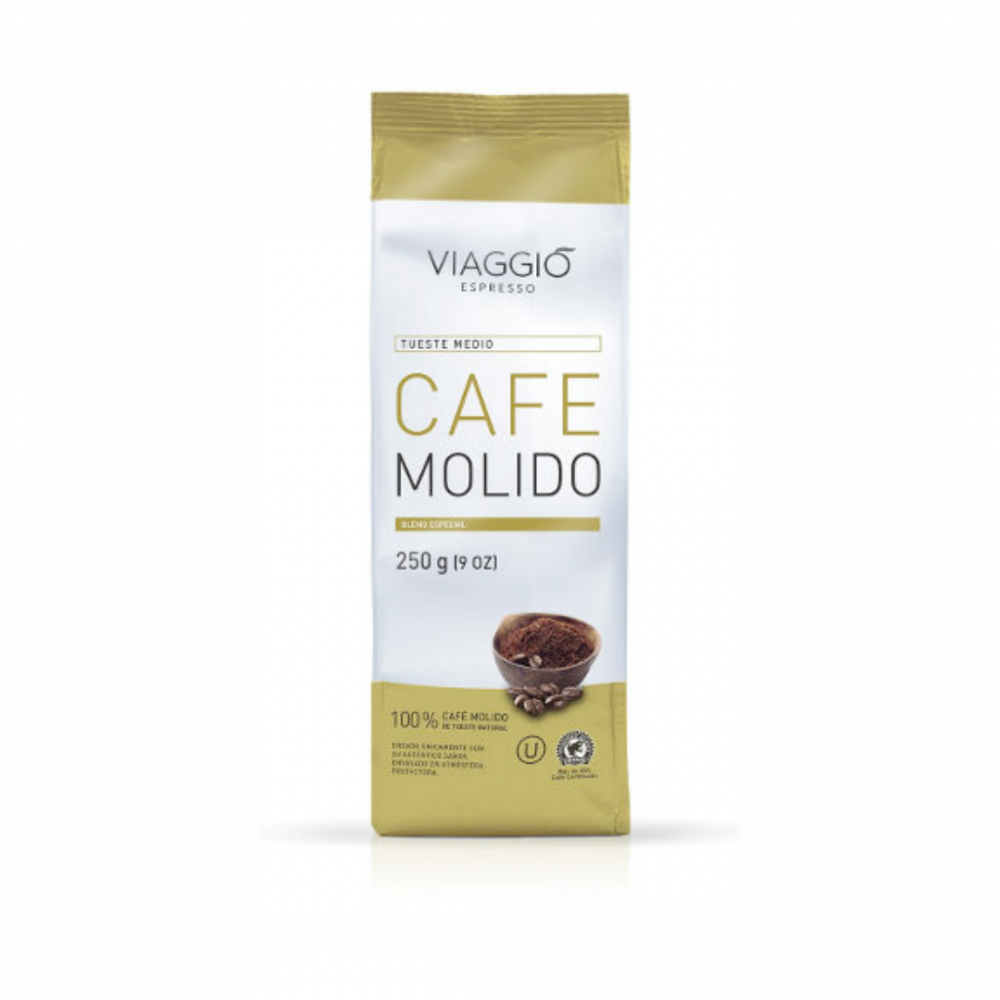 Ground Coffee Viaggio Espresso Medium Roast 250 Gr (v1)