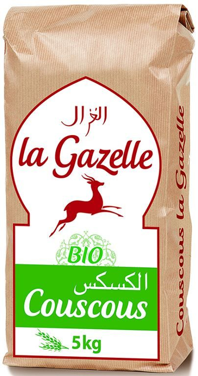 Medium Couscous Qs Organic Bag 5kg - LA GAZELLE