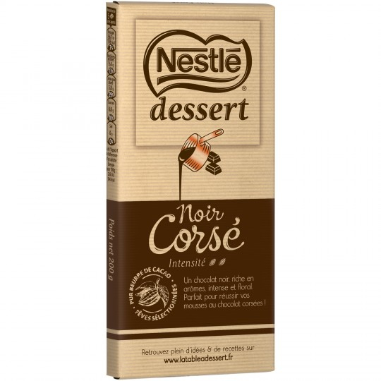 Full-bodied dark chocolate bar Dessert 200g - NESTLÉ