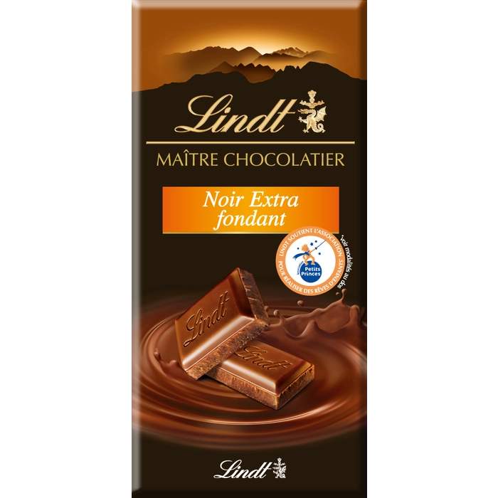 Maître Chocolatier Noir Extra плавящиеся таблетки 100 г - LINDT