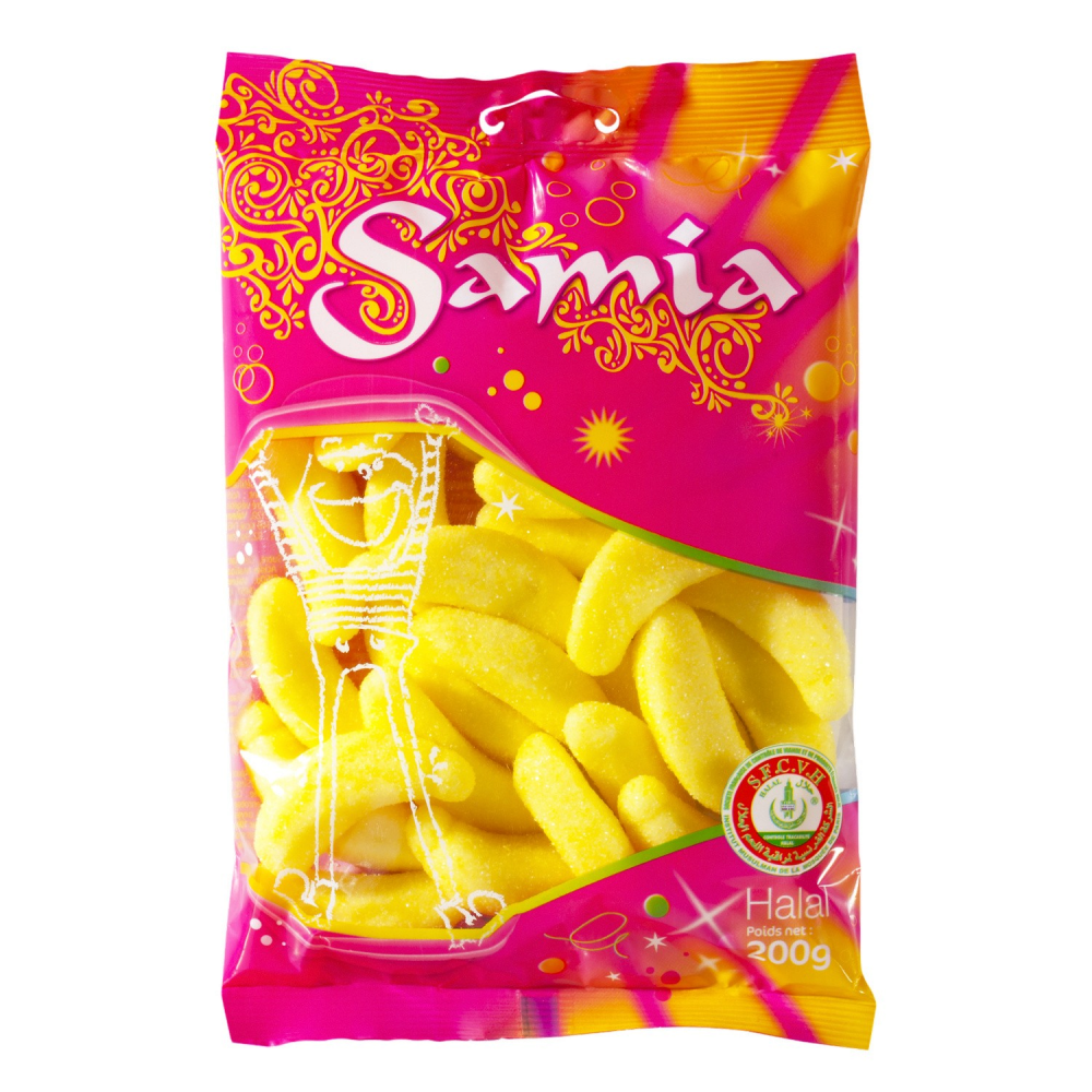 Bonbons Samia Bananes 200g