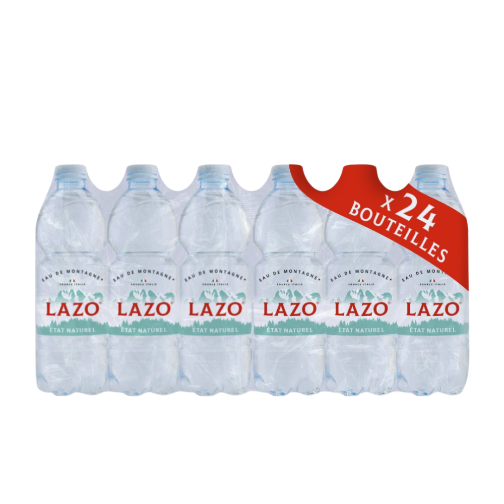 Natürliches Bergwasser 50 Cl (Packung mit 24 Flaschen) - LAZO