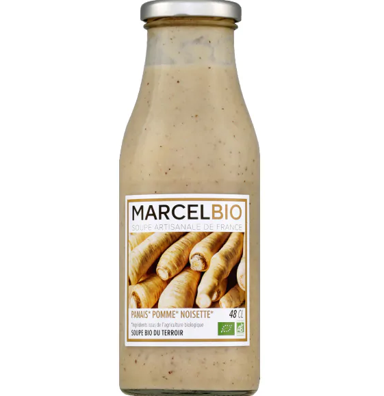 Organic parsnip; apple and hazelnut soup 48cl - MARCEL BIO