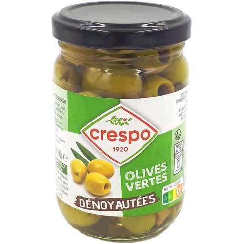 Olives vertes dénoyautées 90g - CRESPO