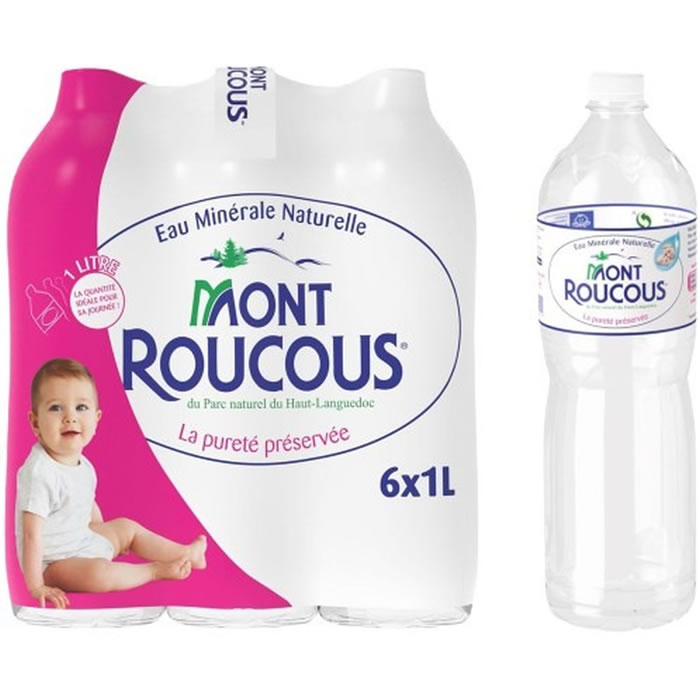 Eau minérale naturelle 6X1L - MONT ROUCOUS