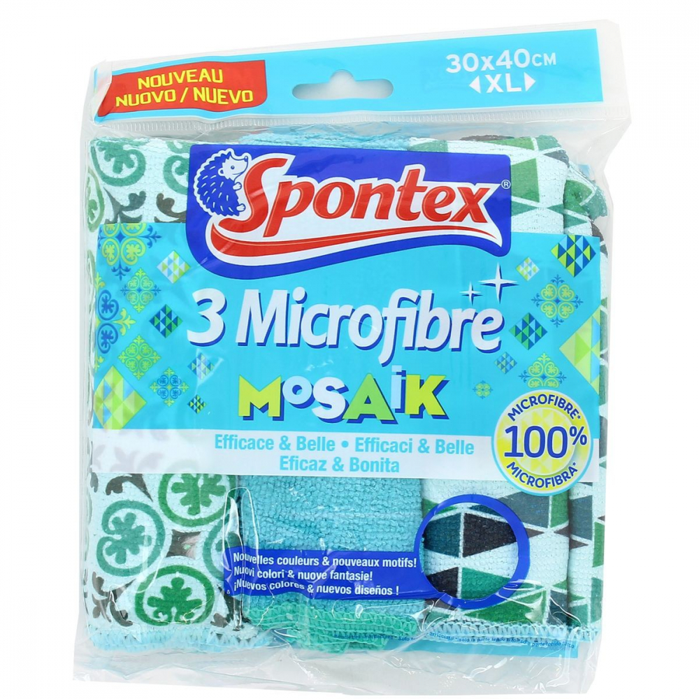 Microfibre mosaik x3 - SPONTEX