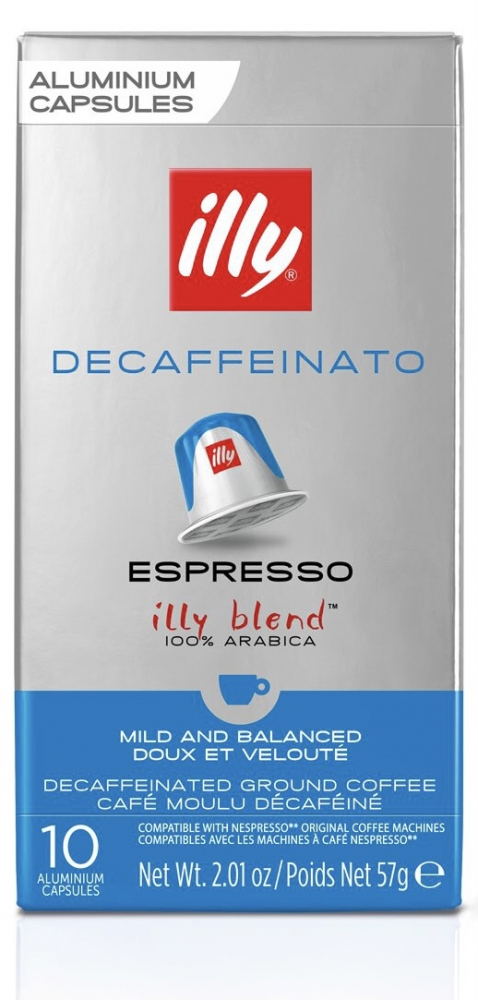 Café descafeinado x10 cápsulas de café expresso 57g - ILLY