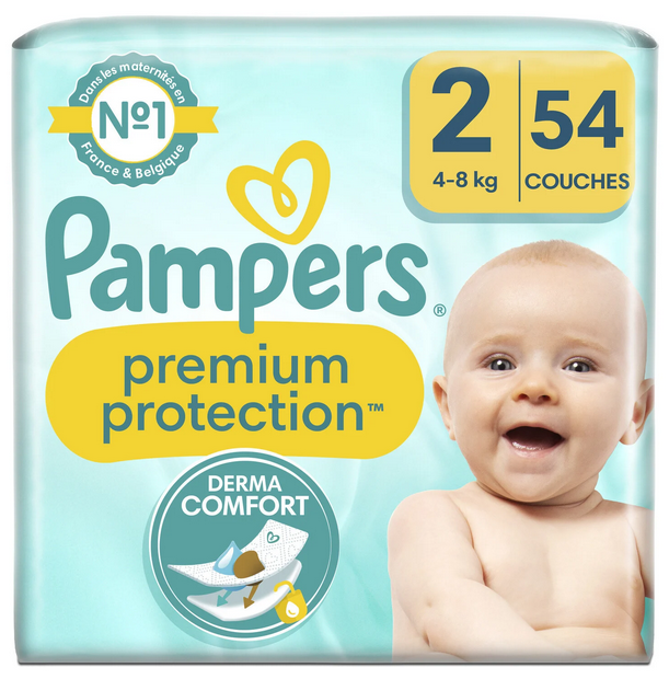 Premium baby diapers T2 x54 - PAMPERS