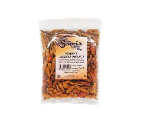 Piment Langues d'Oiseaux, 50g - SAMIA