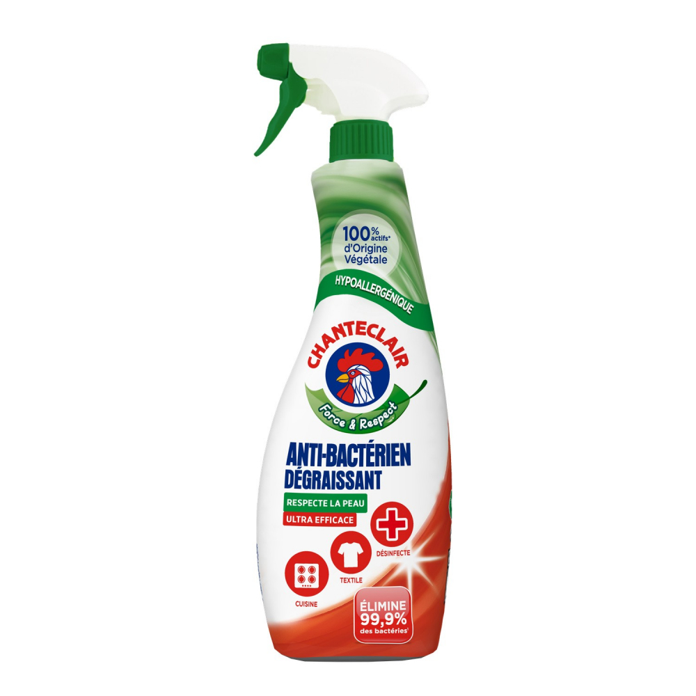 Spray anti- bactérien dégraissant 625ml - CHANTECLAIR