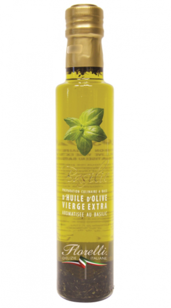 Olio extravergine di oliva basilico 250ml - FLORELLI