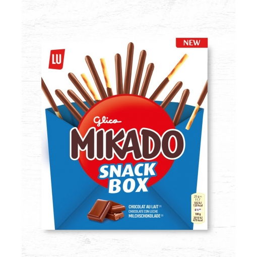 Milk chocolate biscuits Snack Box 159g - MIKADO