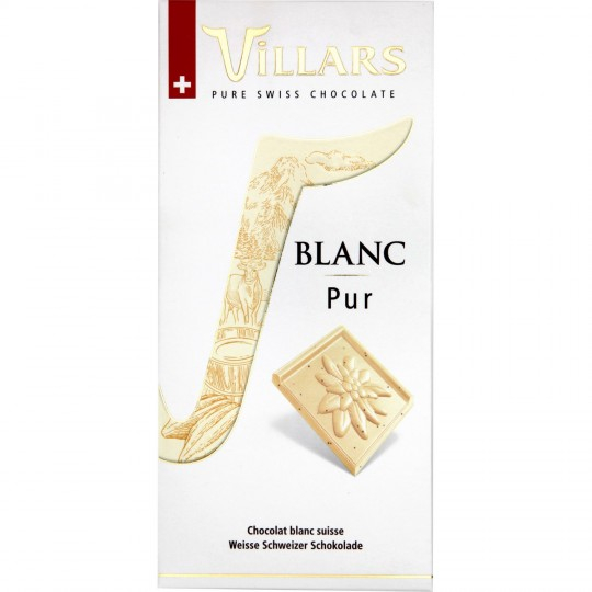 Vanilla white chocolate bar 100g - VILLARS