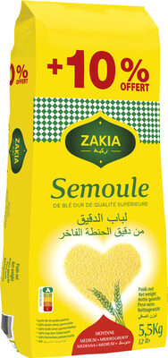 Medium Semolina 5 Kg+10% - ZAKIA