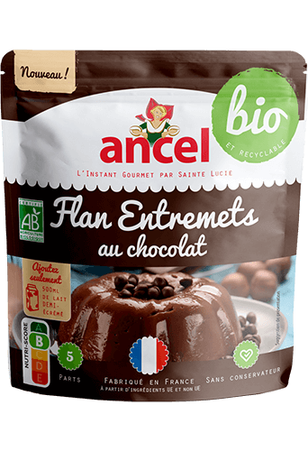 Flan Entremets au Chocolat Bio 45g - ANCEL