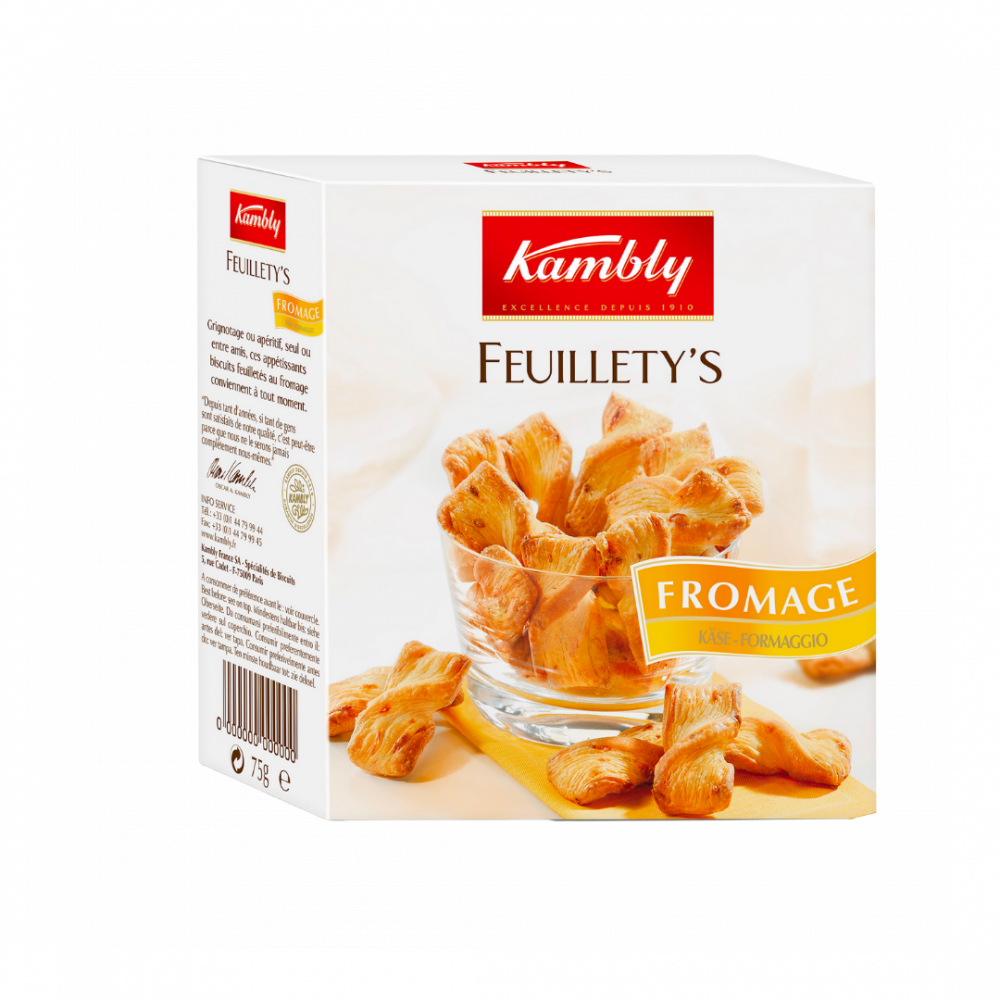 Kambly Feuillety's Fromage 75gr Cx14