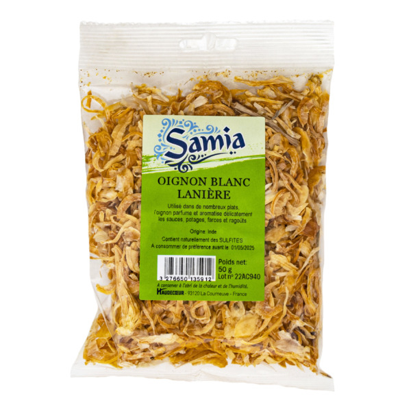 Tiras de Cebola Branca 50g - SAMIA