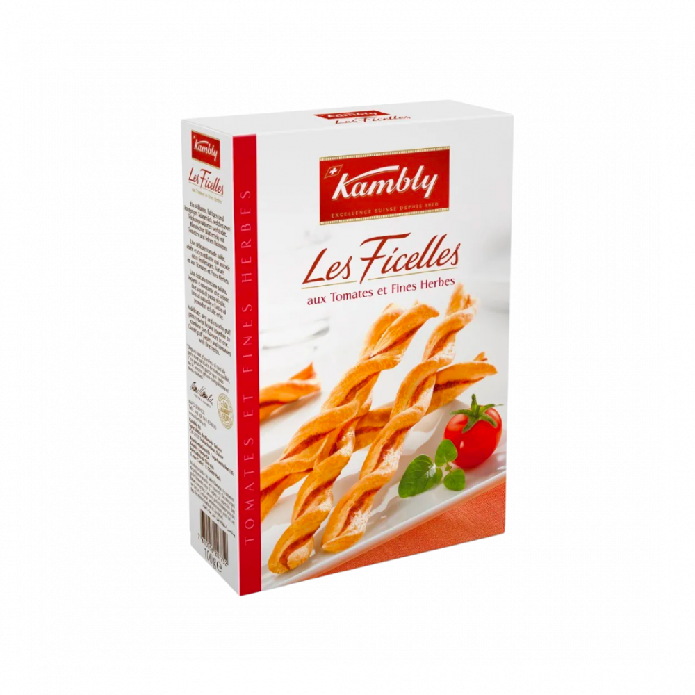 Kambly Ficelles Tomates & Herbes 100gr Cx12