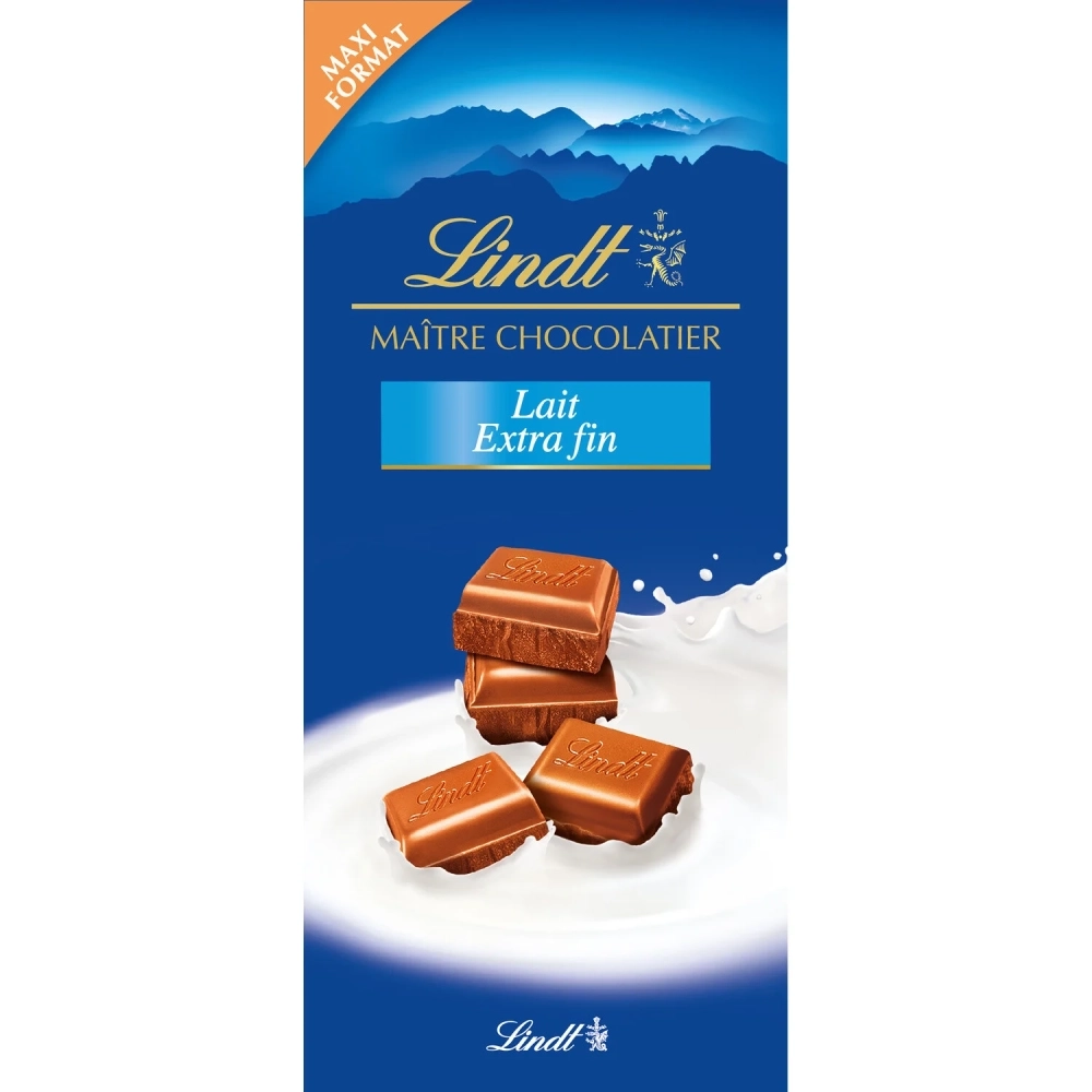 Maître Chocolatier Lait Extra Fin Tablette 190g - LINDT