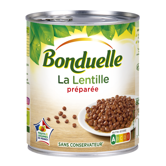 Prepared Lentil 800g - BONDUELLE