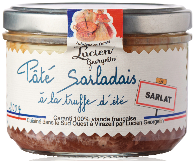 Sarladais Pâté với nấm Truffle mùa hèSarlat200g - LUCIEN GEORGELIN
