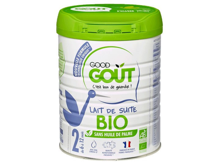 Lait en poudre 2ème âge BIO 800g - GOOD GOUT