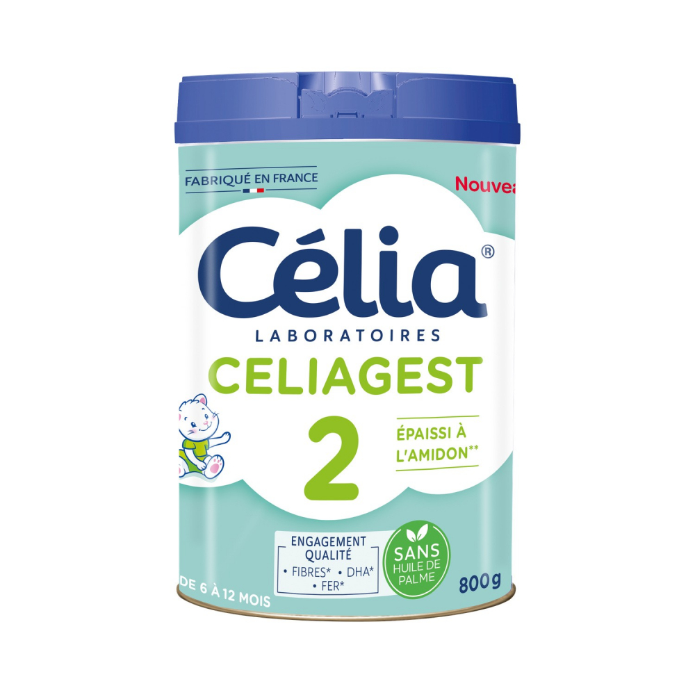 Lait en poudre celiagest 2ème âge 800g - CÉLIA LABORATOIRES