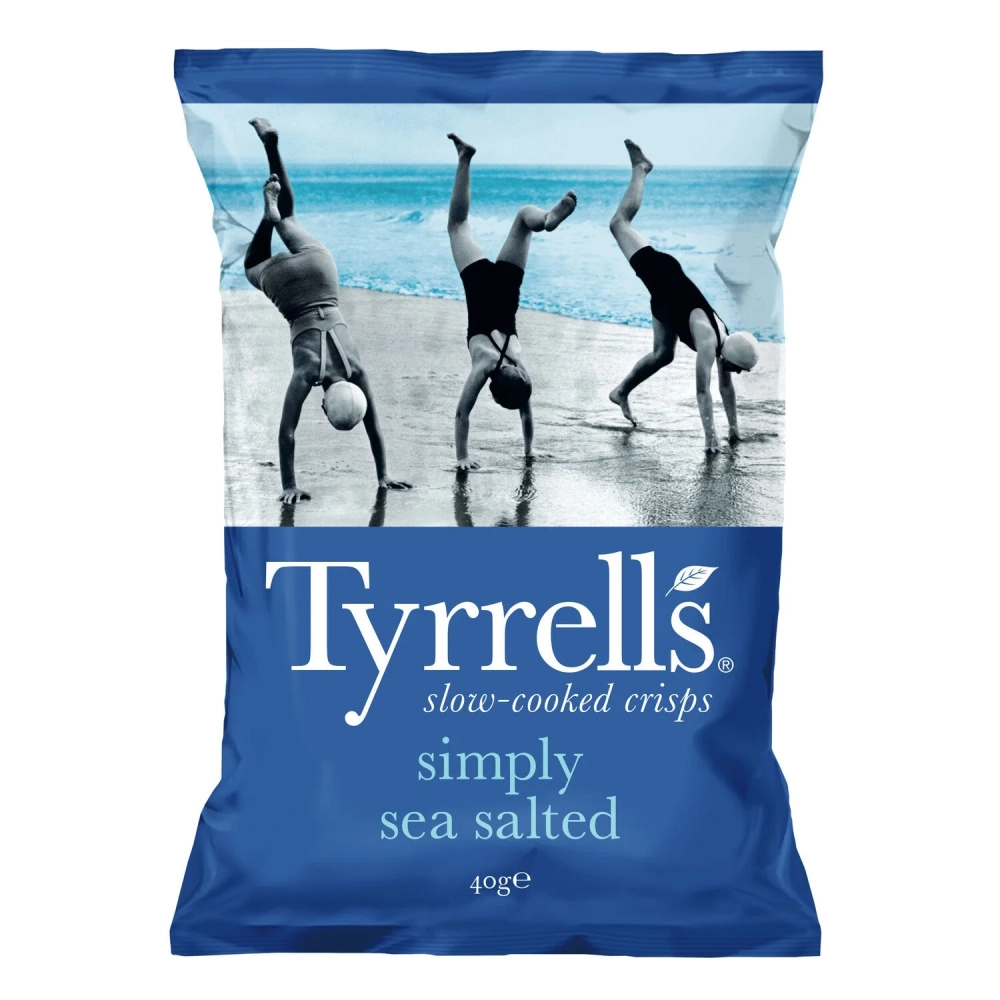 Potato chips simply salt sea salt, 150g - TYRRELLS