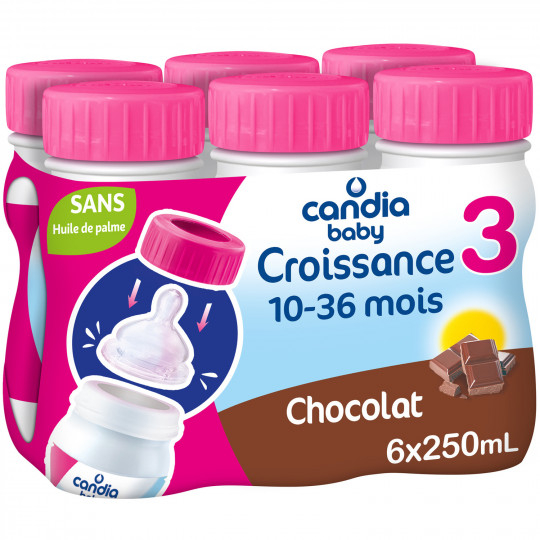 Lait liquide saveur chocolate 3ème âge 6x250ml - CANDIA