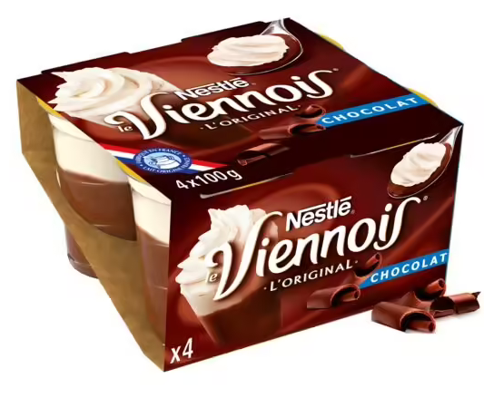 Liégeois au chocolat VIENNOIS  4x100g