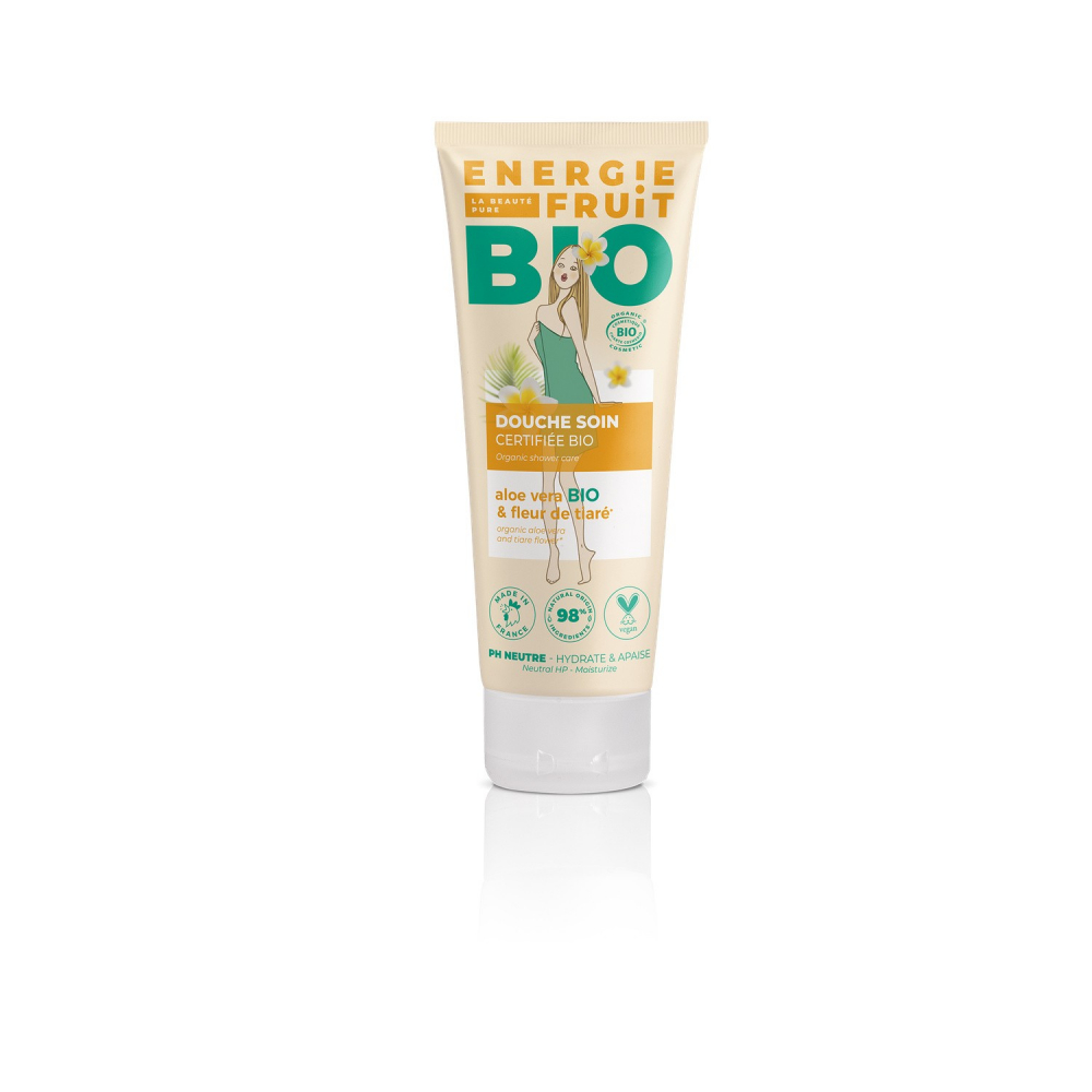 Gel douche Bio fleur de tiaré et aloe vera 200ml - ENERGIE FRUIT