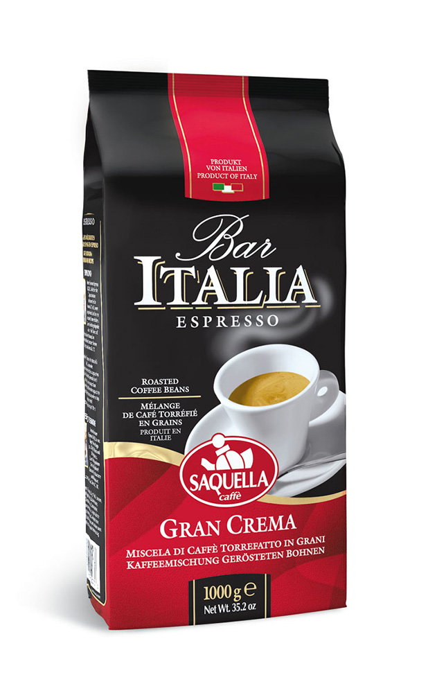 Bar Italia Gran Crema-whole Beans 1 Kg. Bag