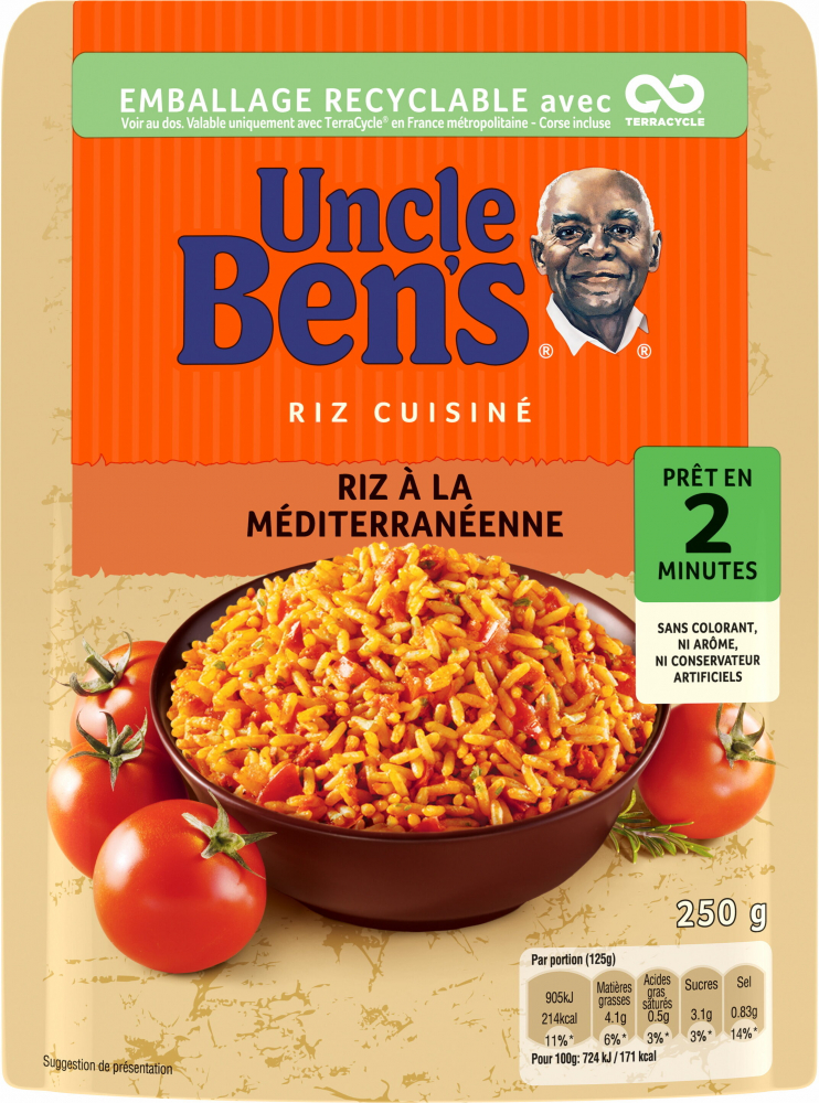 Riz à la Méditerranéenne 250g - Uncle Ben's