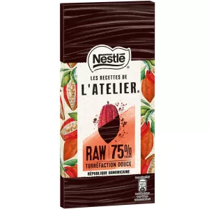 Tablette de chocolat les recettes de l'atelier de la République Dominicaine 95g - NESTLÉ
