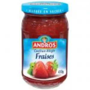 Andros Confiture Fraise Allegee 410g
