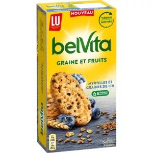 Biscuits myrtilles & graines de lin 270g - BELVITA