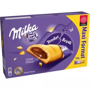 चॉकलेट से भरे टेंडर ब्रेक बार्स x10 260 ग्राम - MILKA