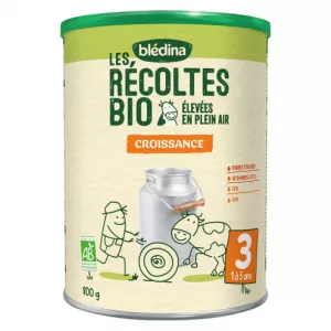 Lait en poudre les récoltes BIO croissance 800g - BLEDINA