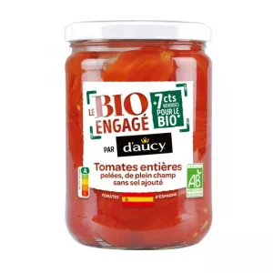 Tomates Pelées Bio 310g - DAUCY