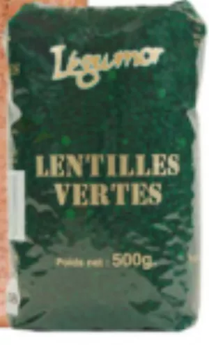 Lentilles vertes 500g - LEGUMOR