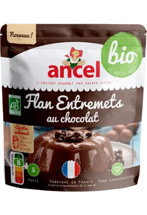 Flan Entremets au Chocolat Bio 45g - ANCEL