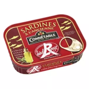 Sardines à l'ancienne à l'huile d'olive vierge extra Label Rouge 115g - CONNÉTABLE
