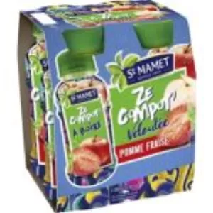 St mamet Ze Compot' Pomme/Fraise 4x260g