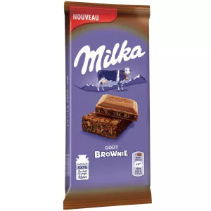 Tablette de chocolat goût brownie 2x100g - MILKA